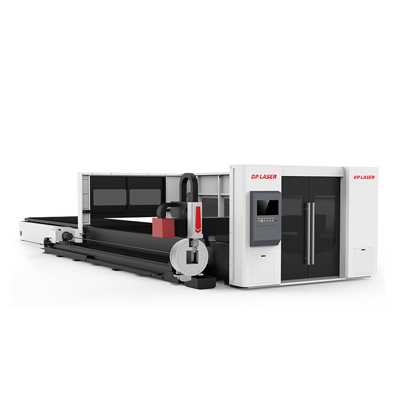 H6020DF-Tube And Sheet Metal Whole Cover Exchange Table Fiber Laser Cutting Machine