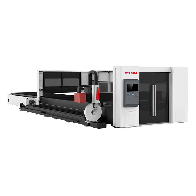 4020D-Tube And Sheet Metal Whole Cover Exchange Table Fiber Laser Cutting Machine